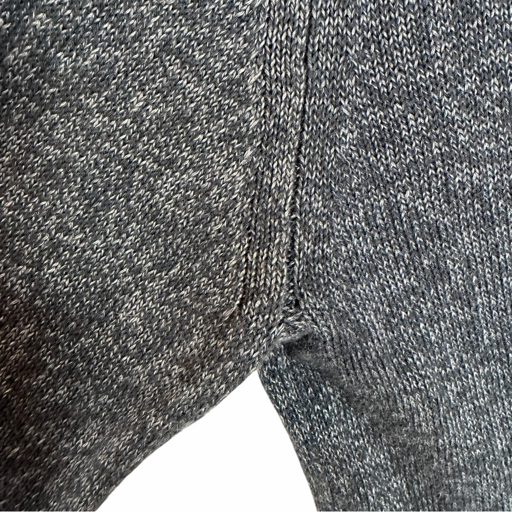 Brochu Walker Blue Cotton Linen Cardigan Sweater Sz M Relaxed Minimalist - Picture 12 of 13
